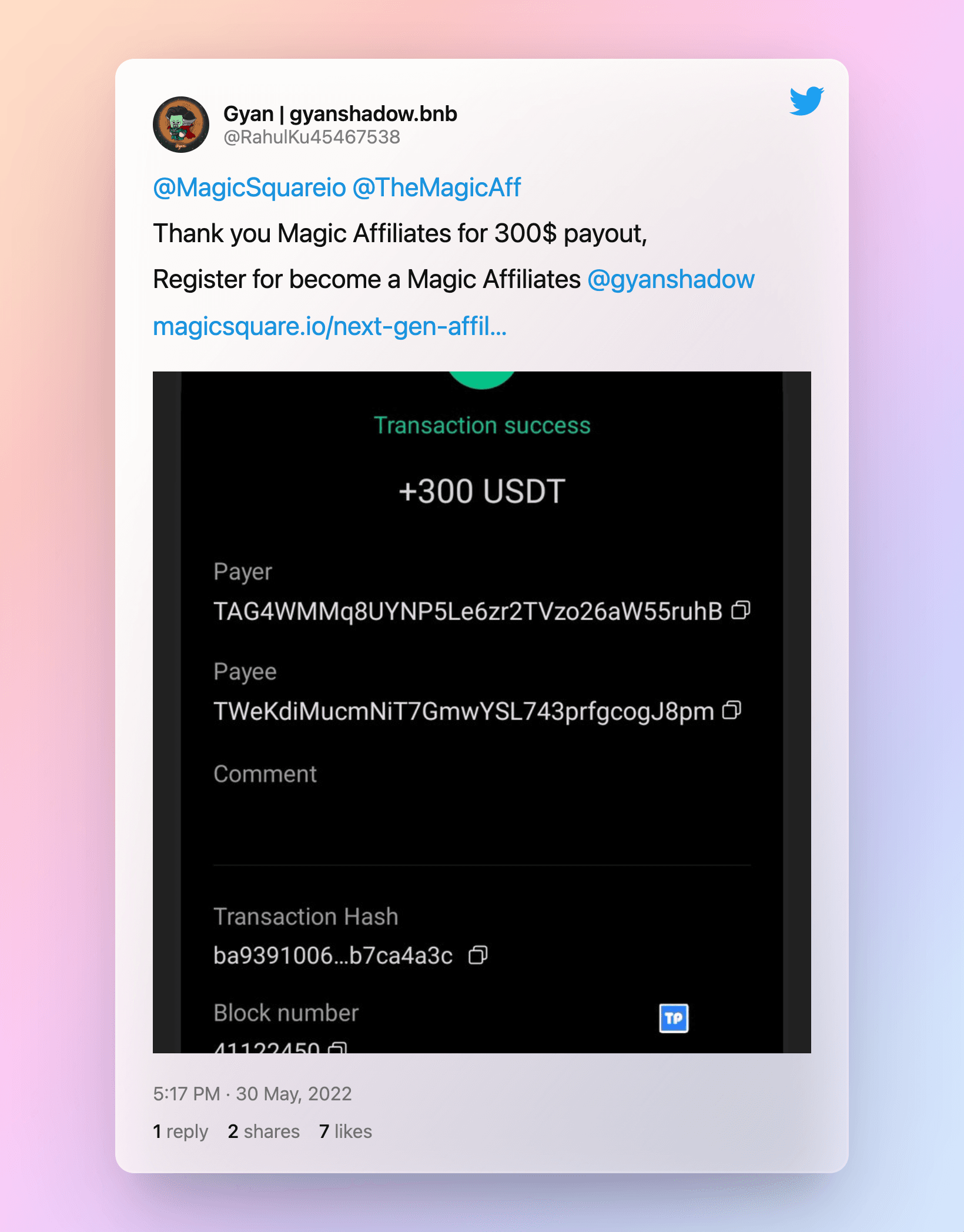 twitter feed